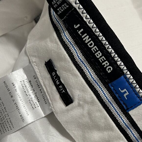 J. Lindeberg Pants Mens 32x32 Slim Fit Performance Golf Sport Stretch Wool - Picture 8 of 12